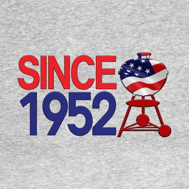 Grill Giants Since1952 USA Front Print by Grill Giants